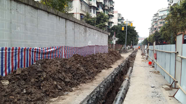 宜宾县柏溪花园市政管道改造工程圆满完成