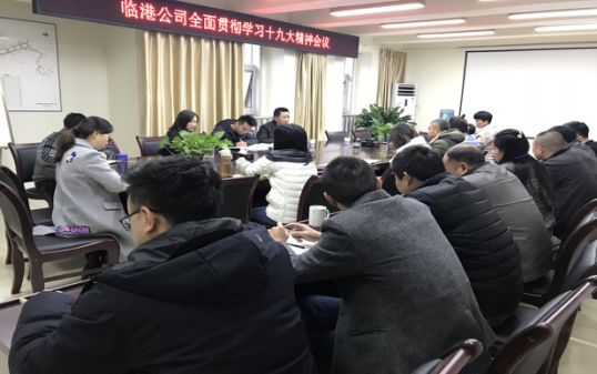 临港公司召开全面贯彻学习十九大精神会议