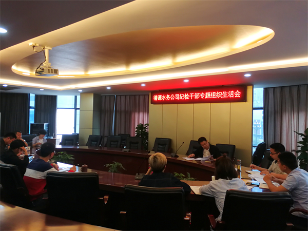 公司纪委召开纪检干部专题组织生活会