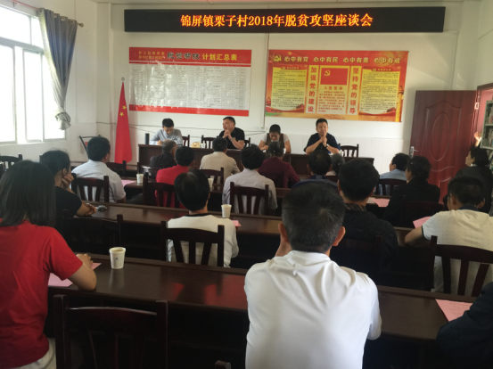 集团公司参加栗子村2018年脱贫攻坚 座谈会
