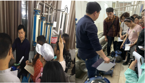 营销部现场学习水表知识  提升服务技能
