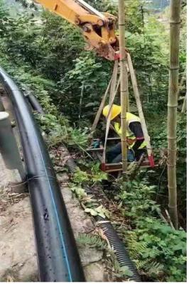加快工程建设 助力乡村振兴 —临港公司加快建设龙头山给水管道工程