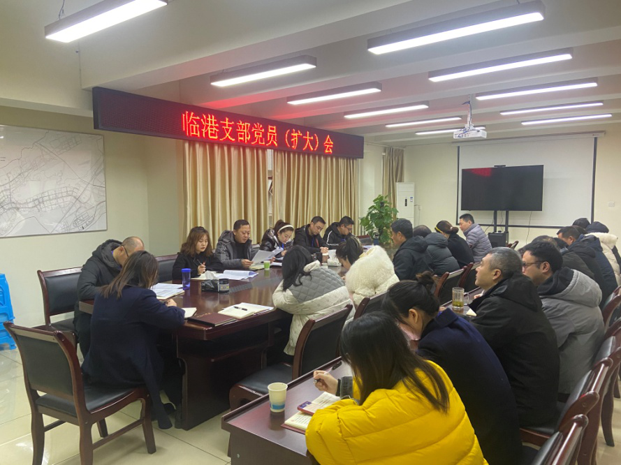 临港支部召开二月份支部党员(扩大)会