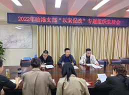 临港支部召开“以案促改”专题组织生活会